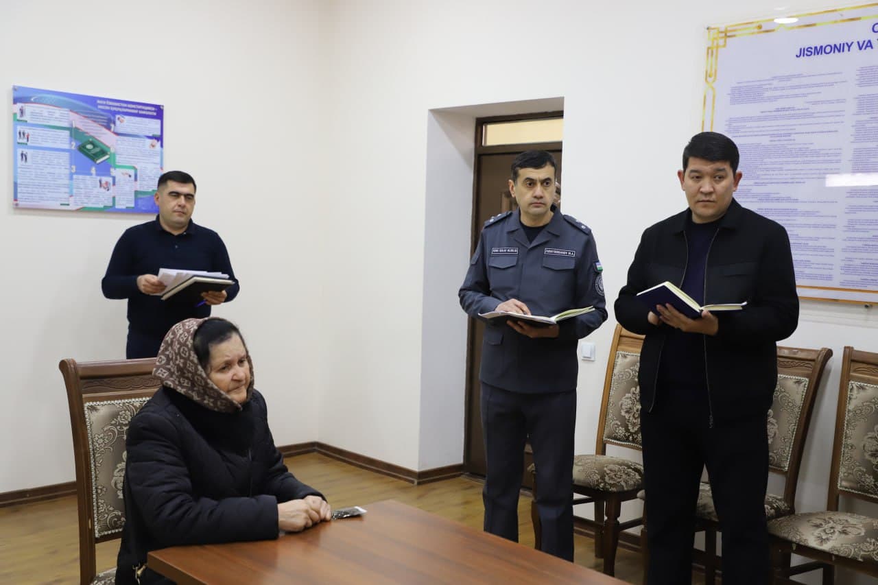 Xorazm viloyati IIBda navbatdagi shaxsiy qabul oʻtkazildi