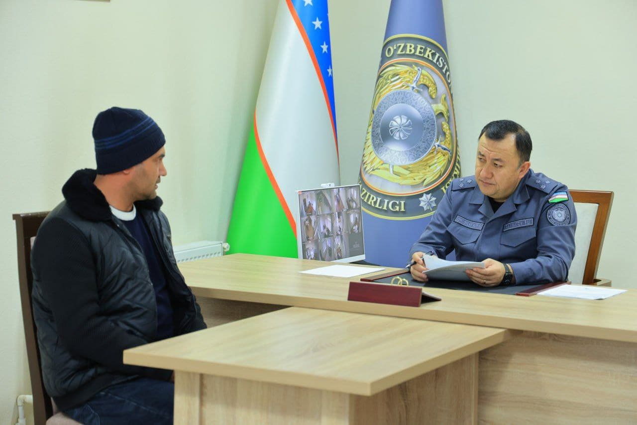 Наманган вилояти Ички ишлар бошқармаси биносида бошқарма раҳбарияти томонидан фуқаролар учун навбатдаги шахсий қабул ўтказилди