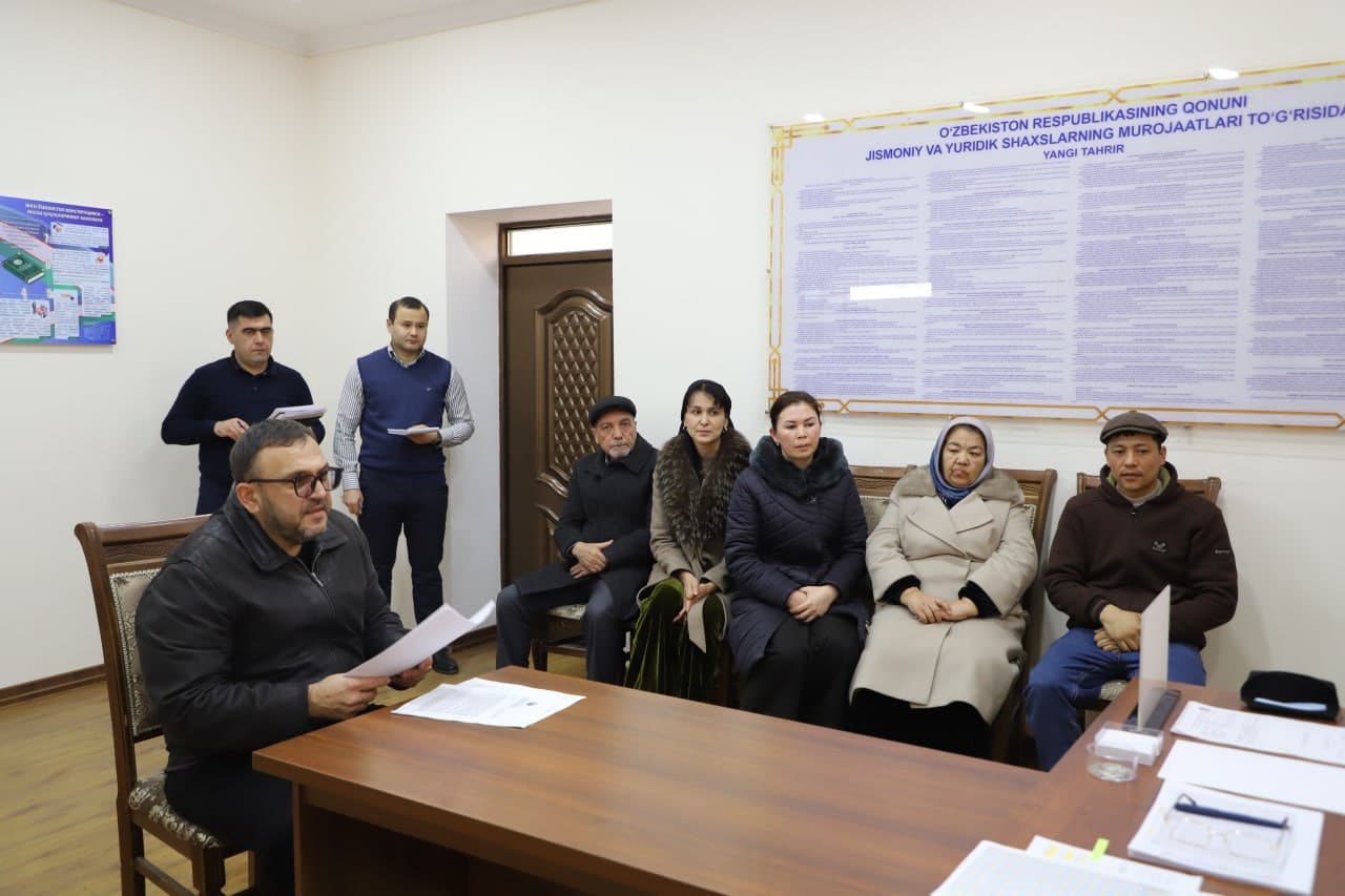 Xorazm viloyati IIBda navbatdagi shaxsiy qabul oʻtkazildi