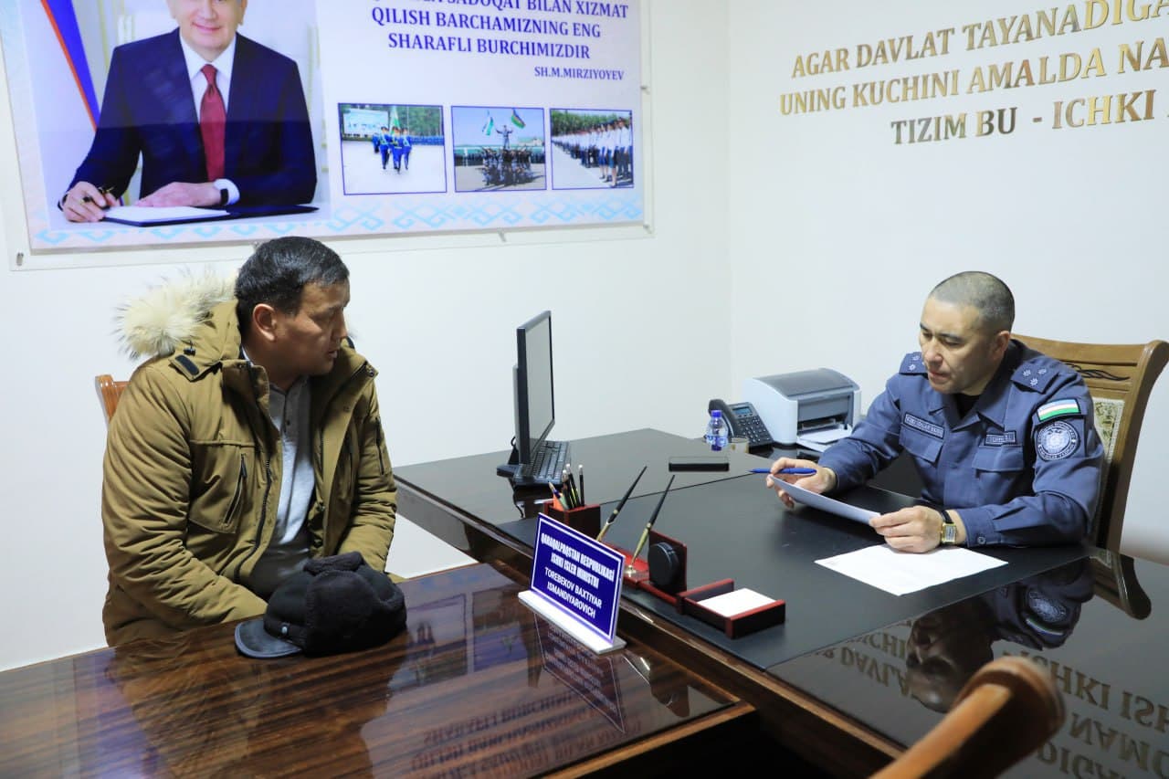 В МВД Республики Каракалпакстан состоялся прием граждан