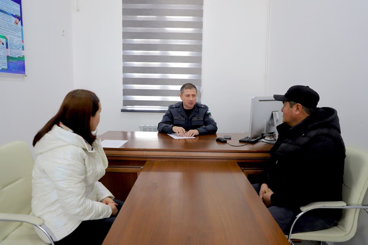 В УВД Сырдарьинской области состоялся очередной личный прием