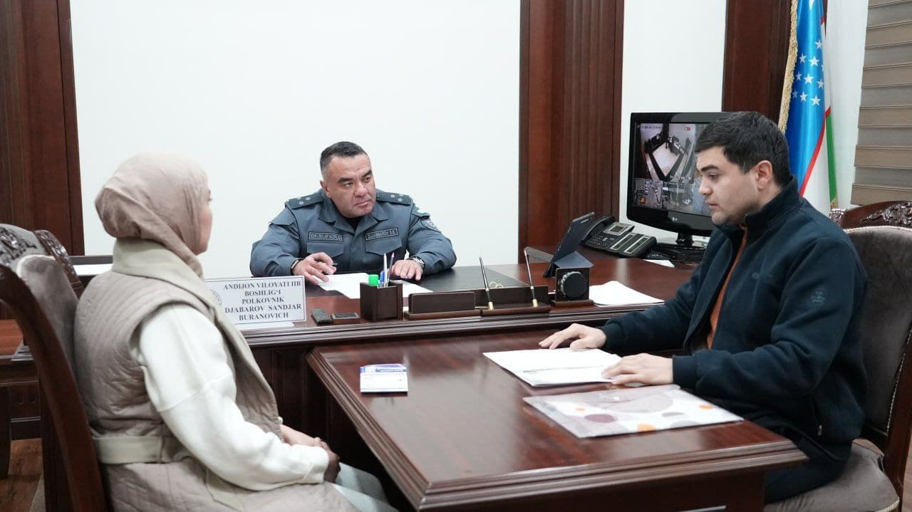 Проведен очередной личный прием руководства УВД Андижанской области