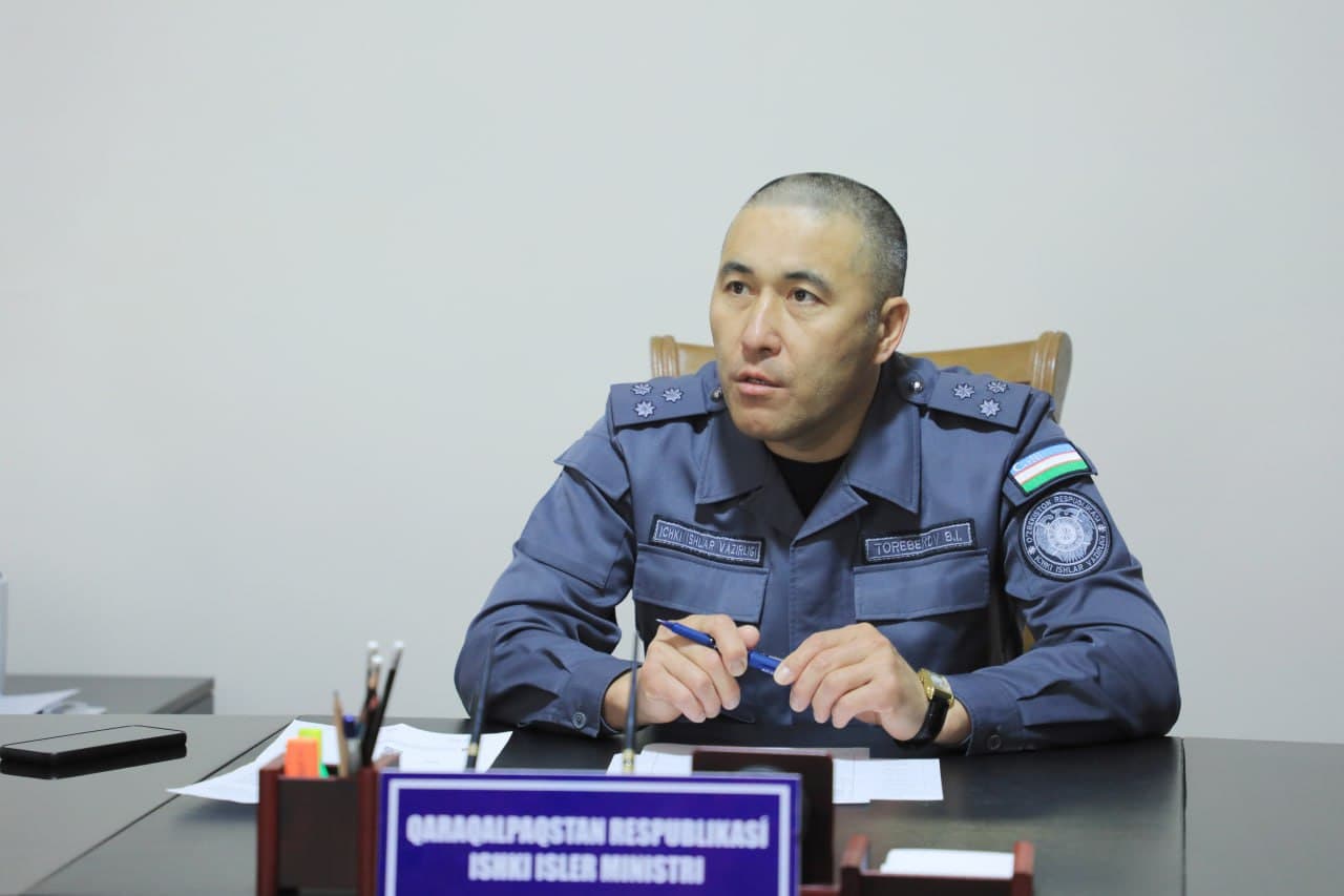 В МВД Республики Каракалпакстан состоялся прием граждан