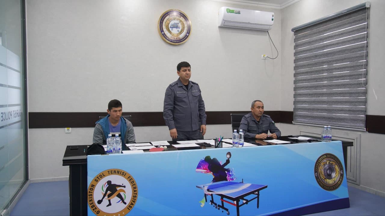 Surxondaryoda sportning stol tennisi turi boʻyicha “Ichki ishlar vaziri kubogi” musobaqasiga start berildi