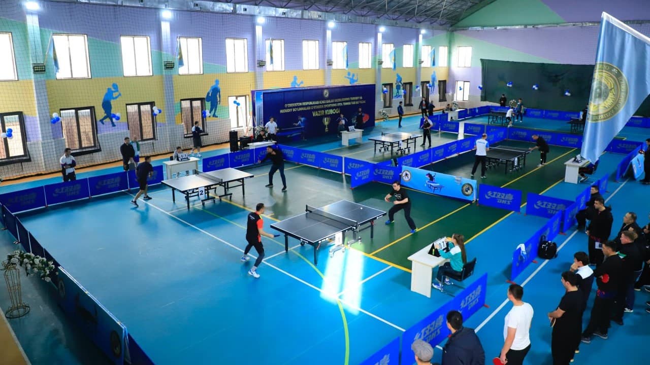 Surxondaryoda sportning stol tennisi turi boʻyicha “Ichki ishlar vaziri kubogi” musobaqasiga start berildi