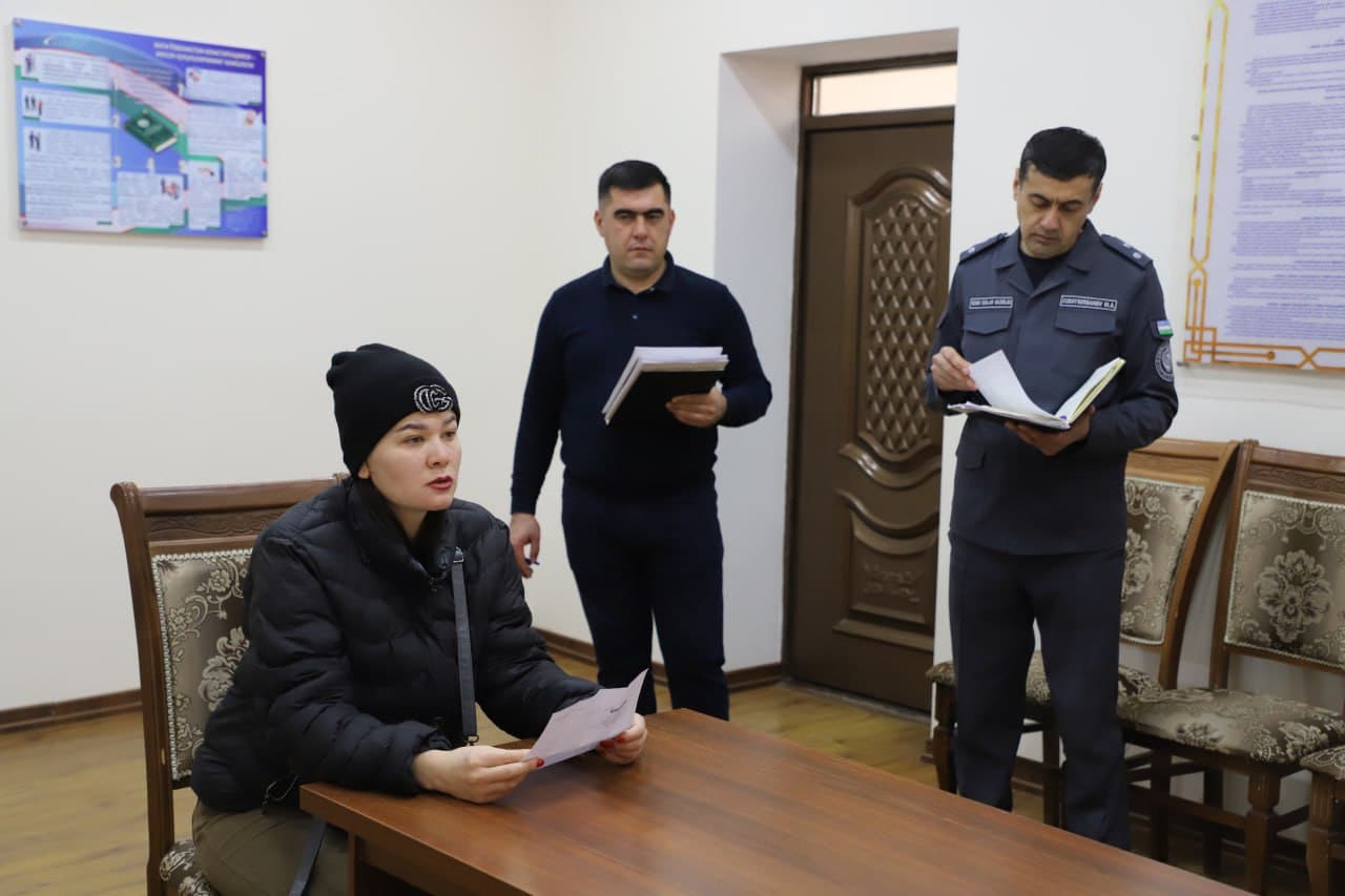 Xorazm viloyati IIBda navbatdagi shaxsiy qabul oʻtkazildi