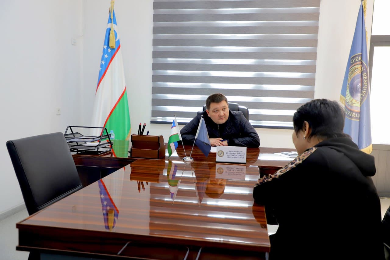 В УВД Сырдарьинской области состоялся очередной личный прием