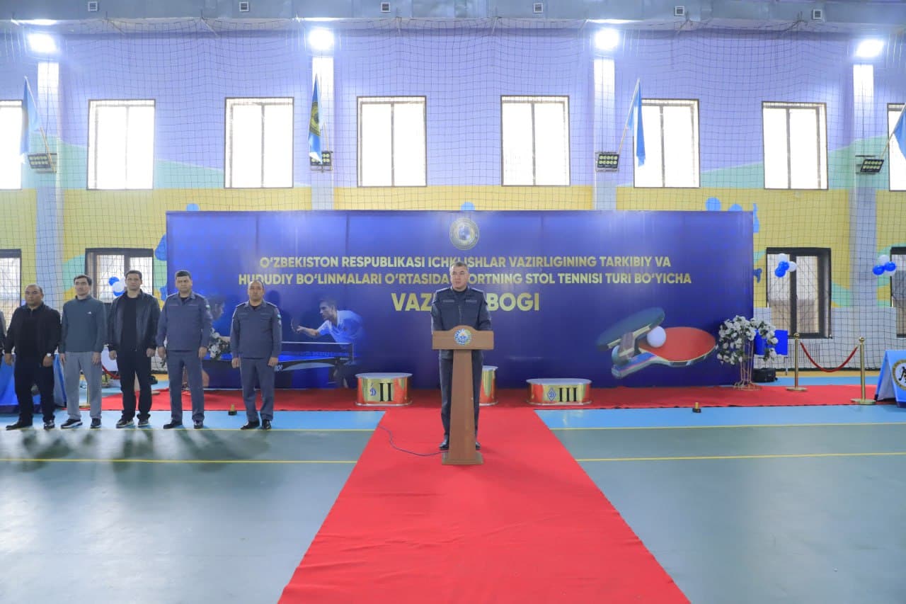 Surxondaryoda oʻtkazilgan stol tennisi boʻyicha “Ichki ishlar vaziri kubogi” musobaqasi gʻoliblari aniqlanib, munosib taqdirlandi
