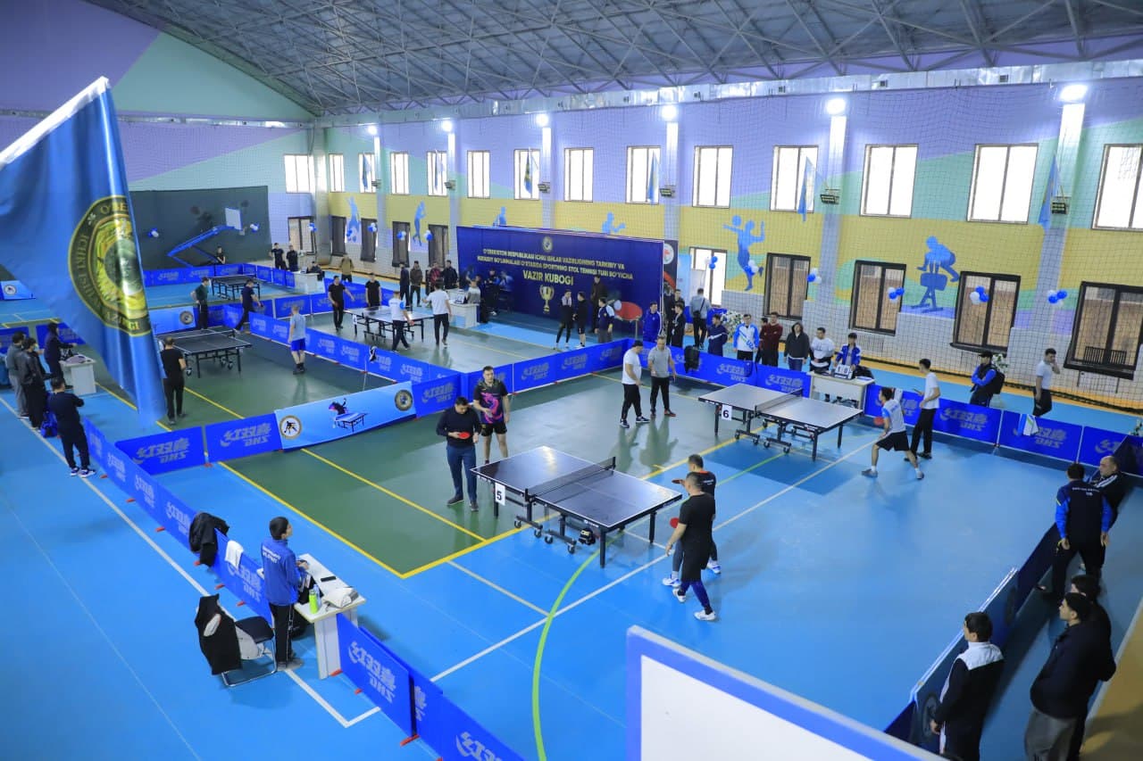 Surxondaryoda oʻtkazilgan stol tennisi boʻyicha “Ichki ishlar vaziri kubogi” musobaqasi gʻoliblari aniqlanib, munosib taqdirlandi