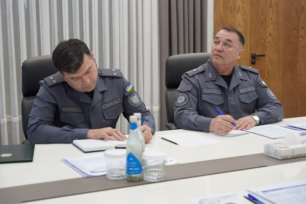 ИИВ Транспорт ва туризм объектларида хавфсизликни таъминлаш департаментида соҳани рақамлаштириш ва жиноятчиликнинг барвақт олдини олиш чоралари кўриб чиқилди