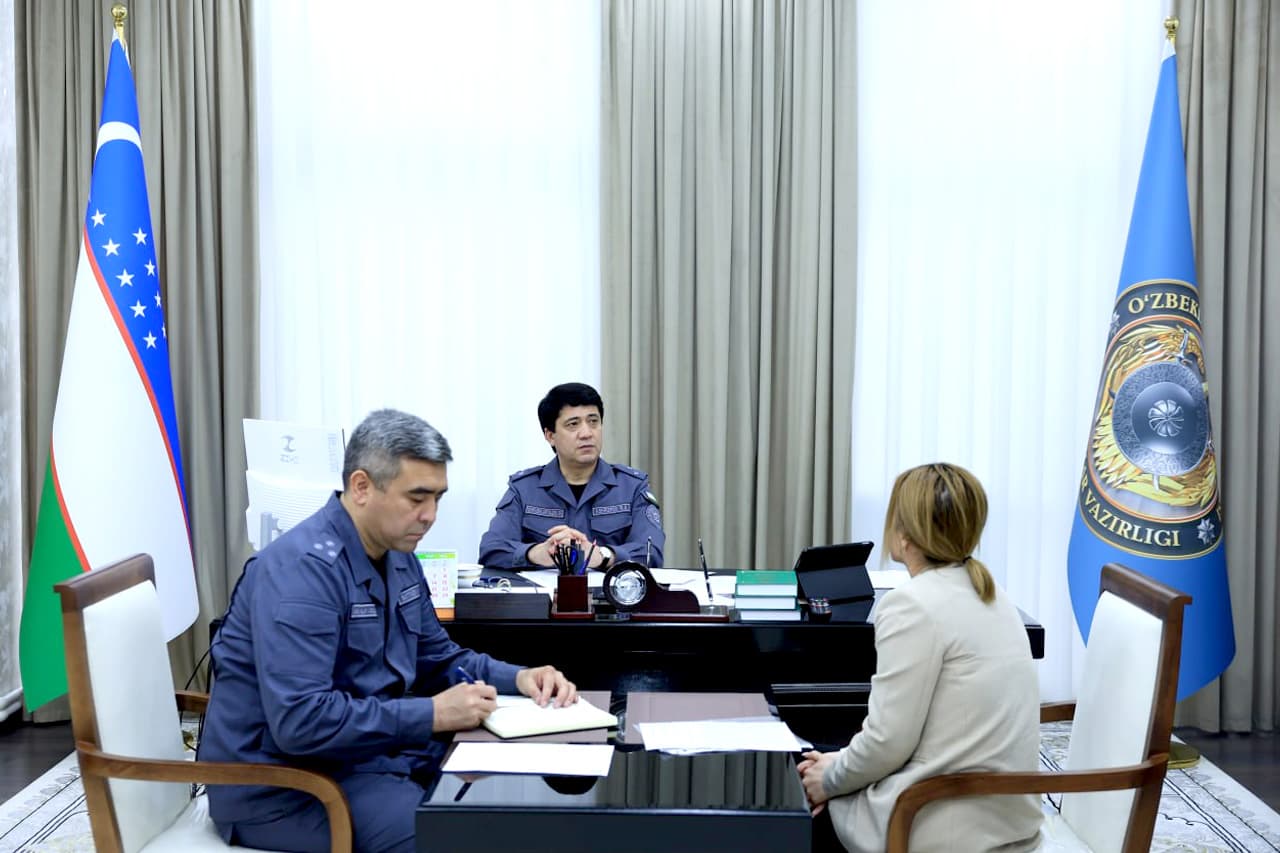 Ichki ishlar vazirligi rahbariyati tomonidan navbatdagi shaxsiy qabul oʻtkazildi
