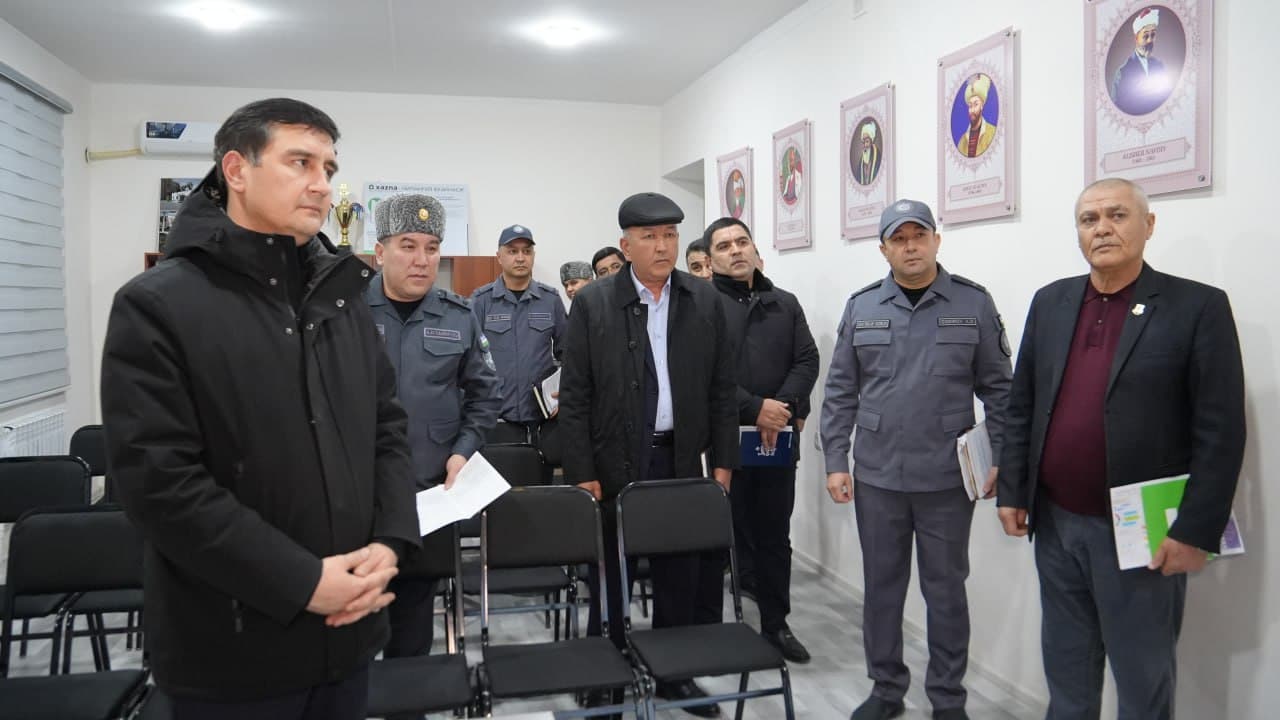 Leadership of the Ministry of Internal Affairs reviewed public safety measures in Navoi region