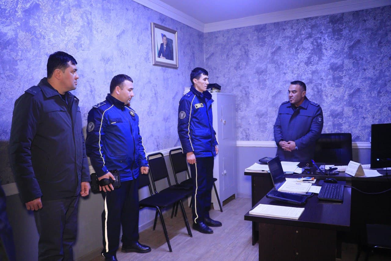 The head of the DIA of Andijan region reviewed nighttime safety measures in Andijan city