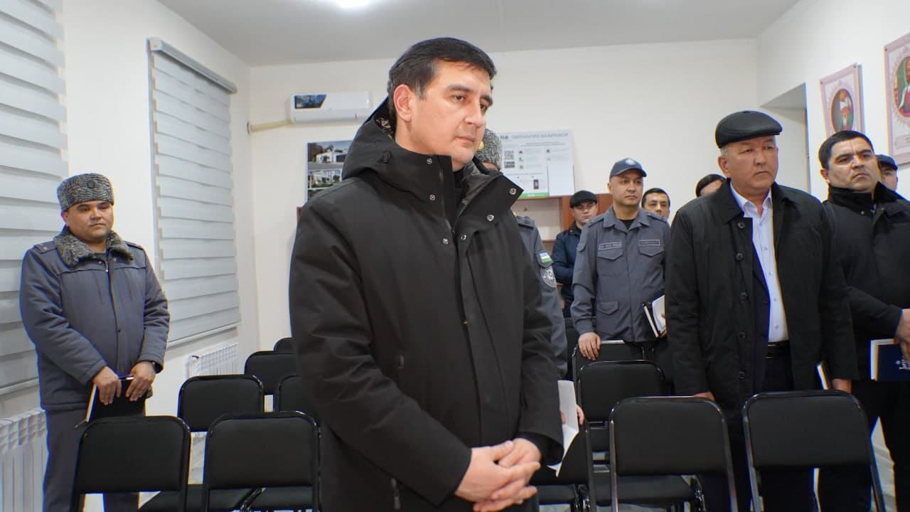 Leadership of the Ministry of Internal Affairs reviewed public safety measures in Navoi region