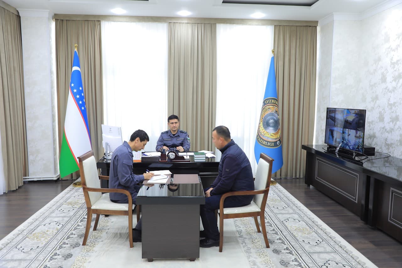 Ichki ishlar vazirligi Maʼnaviy-maʼrifiy ishlar va kadrlar bilan taʼminlash departamenti rahbariyatining shaxsiy qabuli oʻtkazildi