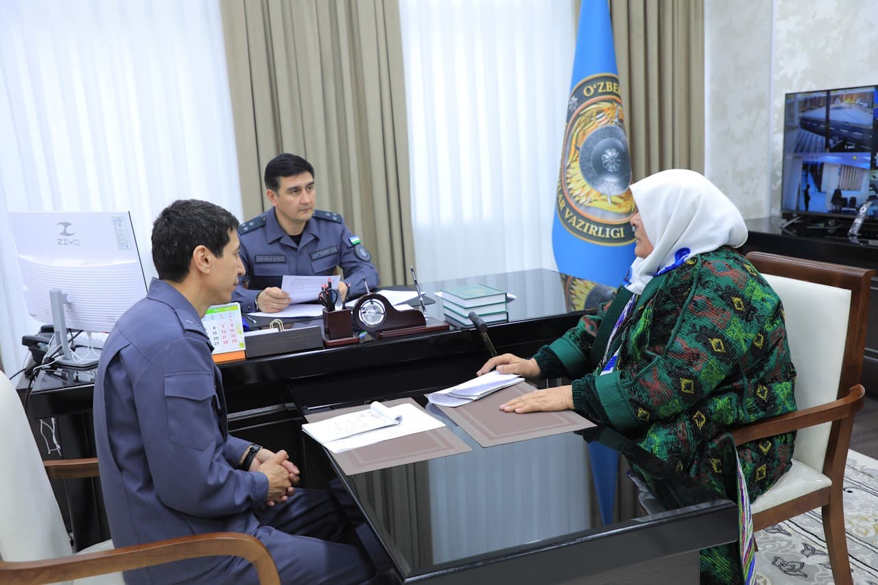 Ichki ishlar vazirligi Maʼnaviy-maʼrifiy ishlar va kadrlar bilan taʼminlash departamenti rahbariyatining shaxsiy qabuli oʻtkazildi