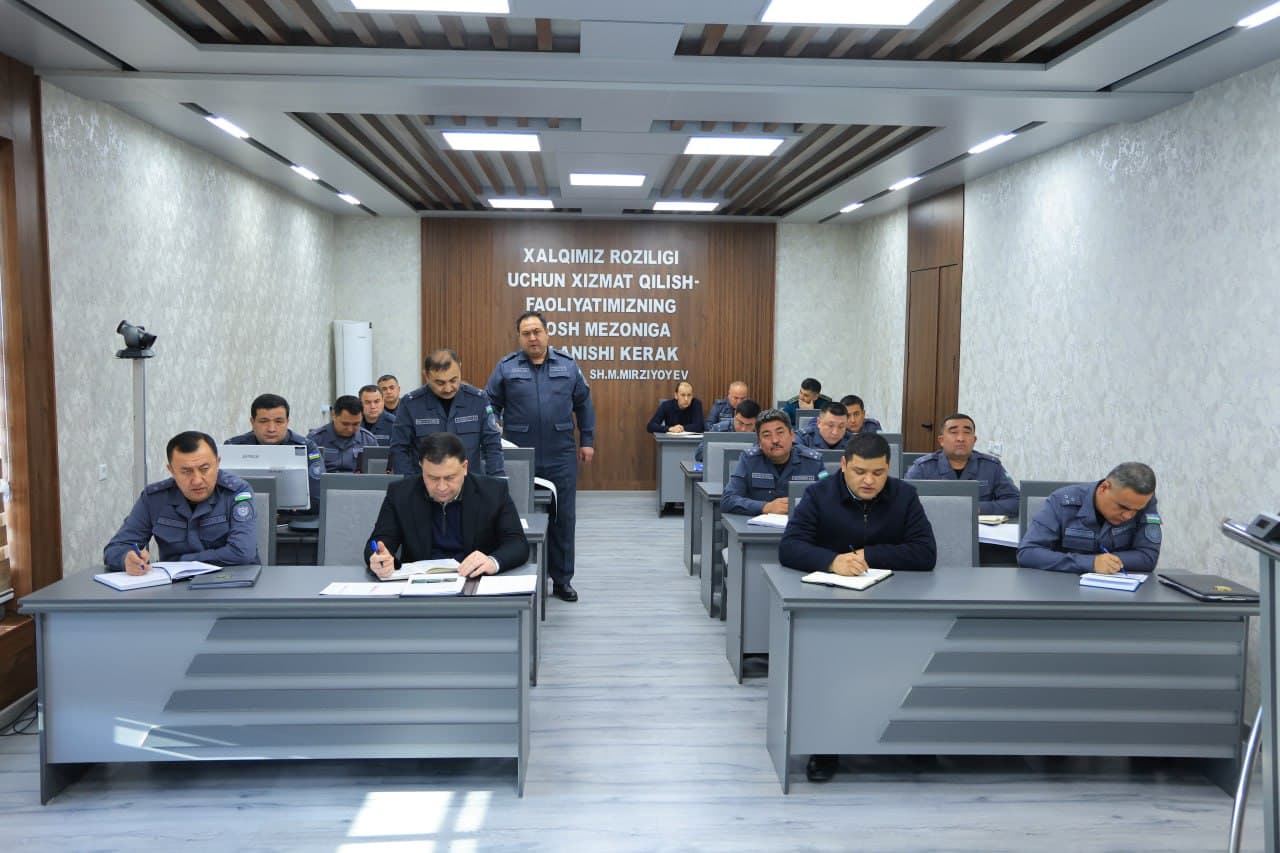 Namangan viloyati IIBda shahar-tuman IIB boshliqlari ishtirokida oʻquv-seminar oʻtkazilib, ularning taqdimotlari tinglandi