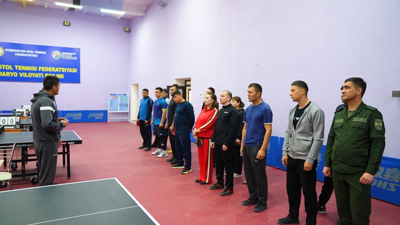 В Кашкадарьинской области состоялся турнир по настольному теннису среди сотрудников правоохранительных органов