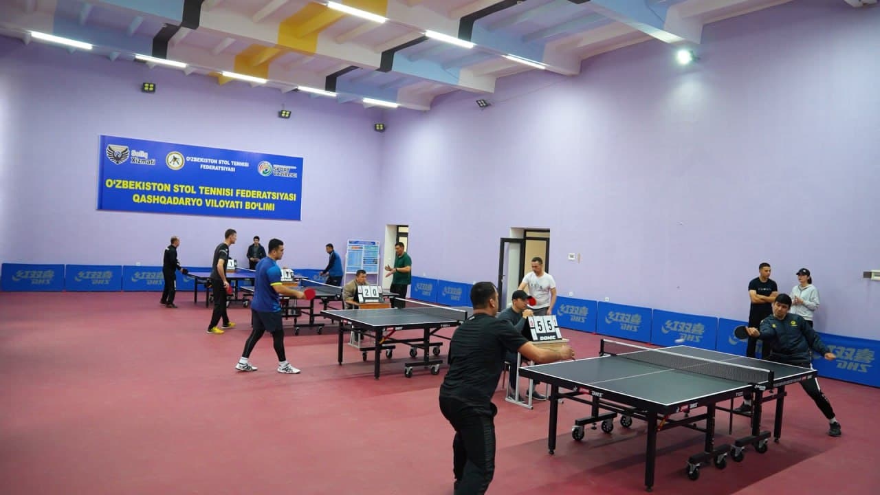 В Кашкадарьинской области состоялся турнир по настольному теннису среди сотрудников правоохранительных органов