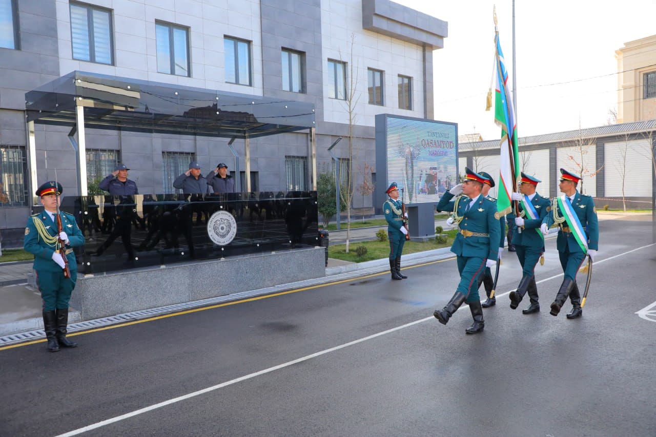 Состоялась торжественная церемония принятия присяги слушателями Ташкентского регионального учебного центра Министерства внутренних дел