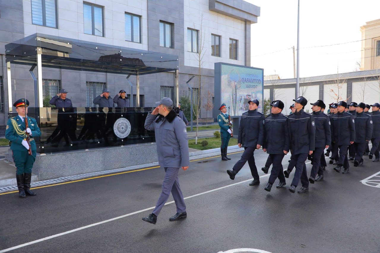 Состоялась торжественная церемония принятия присяги слушателями Ташкентского регионального учебного центра Министерства внутренних дел