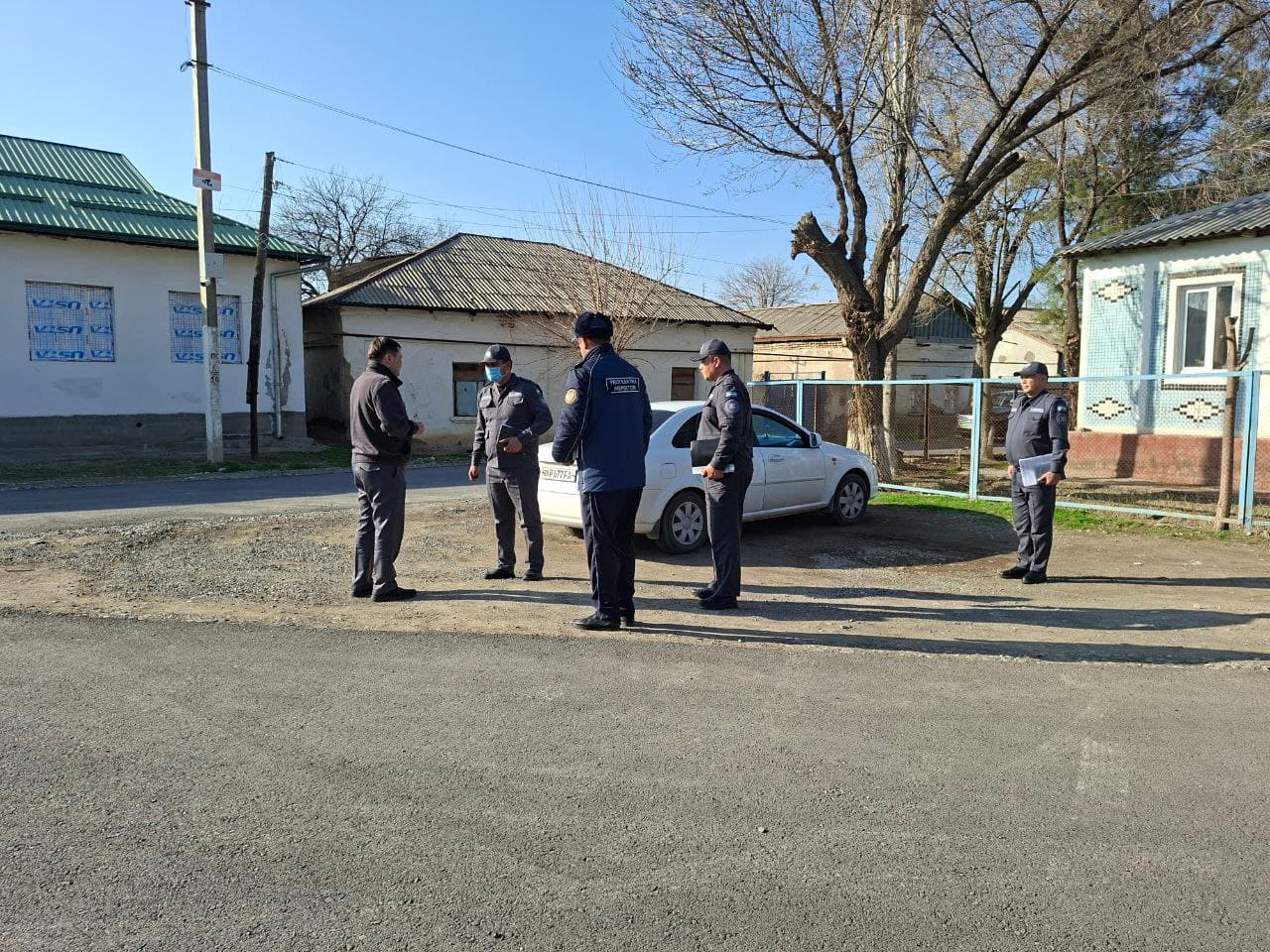 Sirdaryo viloyati IIB boshligʻi Xovos tumanining “Doʻstlik” mahallasida oʻrganish ishlarini olib bordi