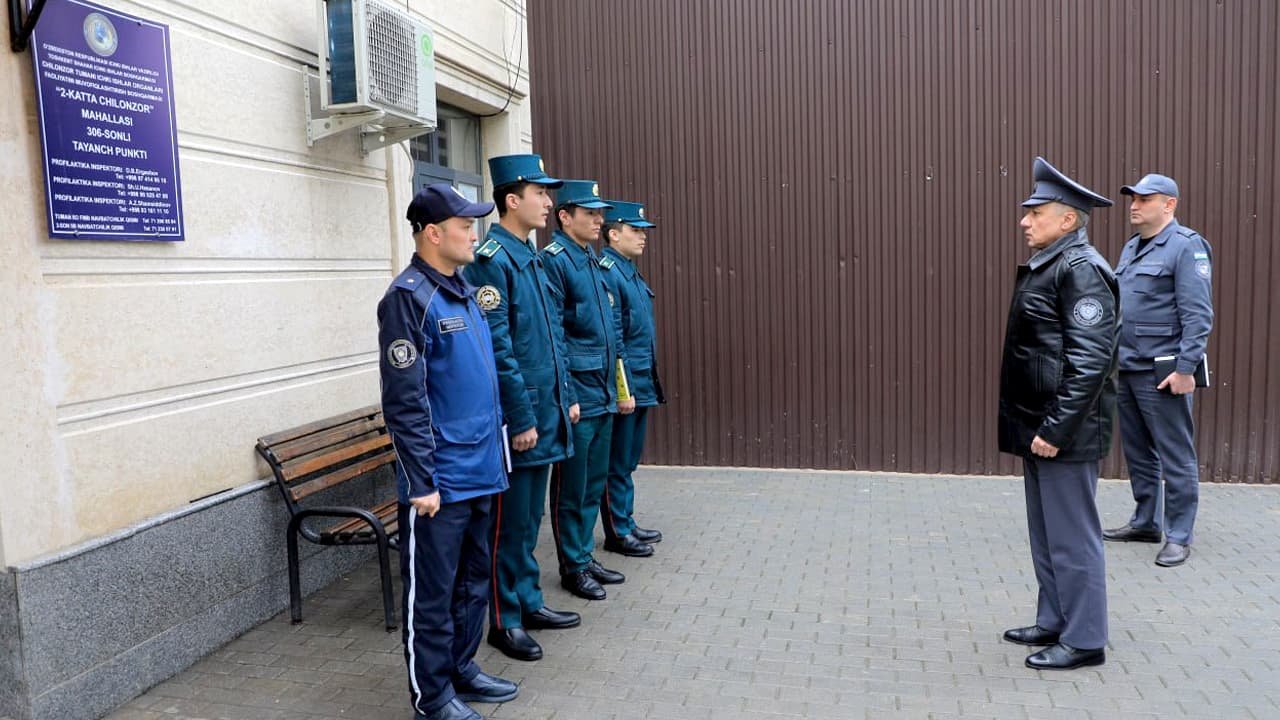 IIV Akademiyasi rahbariyati Chilonzor tumanida “Poytaxt namunasi” doirasidagi amaliy ishlar samaradorligini oʻrgandi