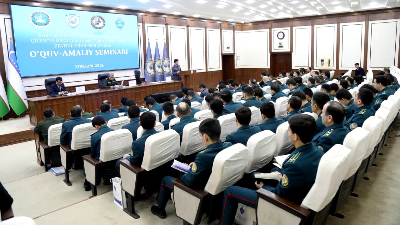 Tergov faoliyatini takomillashtirishga bagʻishlangan oʻquv-amaliy seminar boʻlib oʻtdi