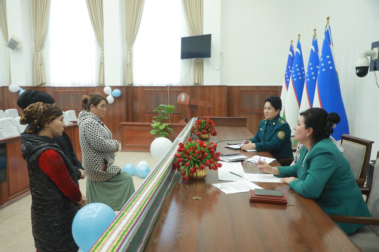 Surxondaryo viloyatida “Turmush” profilaktik tadbiri doirasida ayollar bilan uchrashuv va qabul oʻtkazildi
