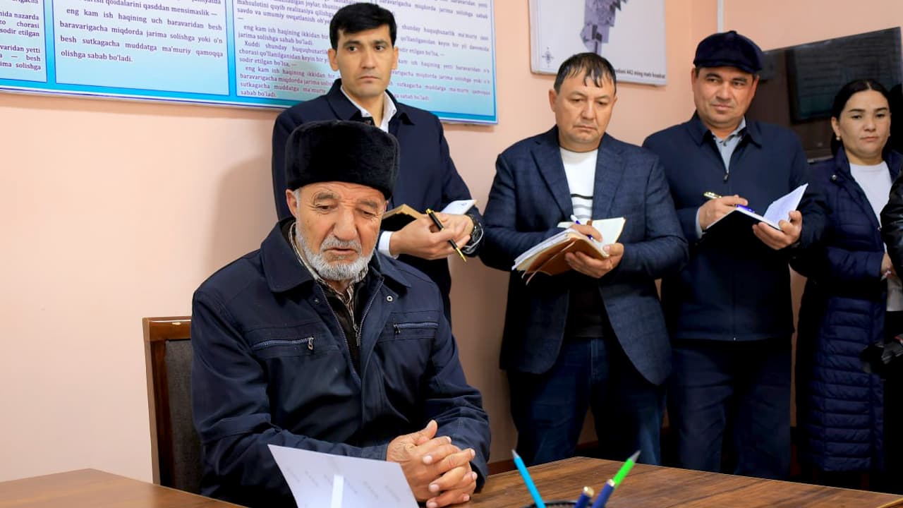 Buxoro viloyati IIB rahbariyatining Olot tumanida sayyor qabuli oʻtkazilib, fuqarolarning muammolari joyida hal etildi