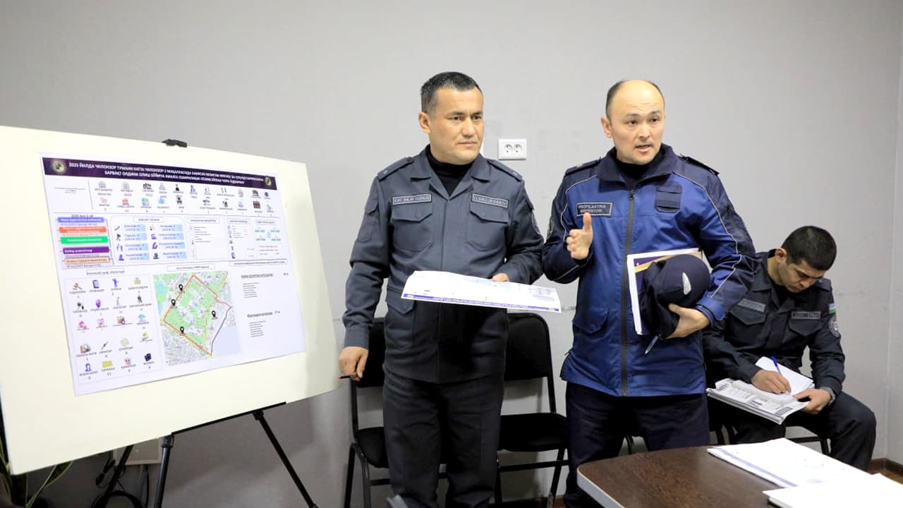 IIV Akademiyasi rahbariyati Chilonzor tumanida “Poytaxt namunasi” doirasidagi amaliy ishlar samaradorligini oʻrgandi