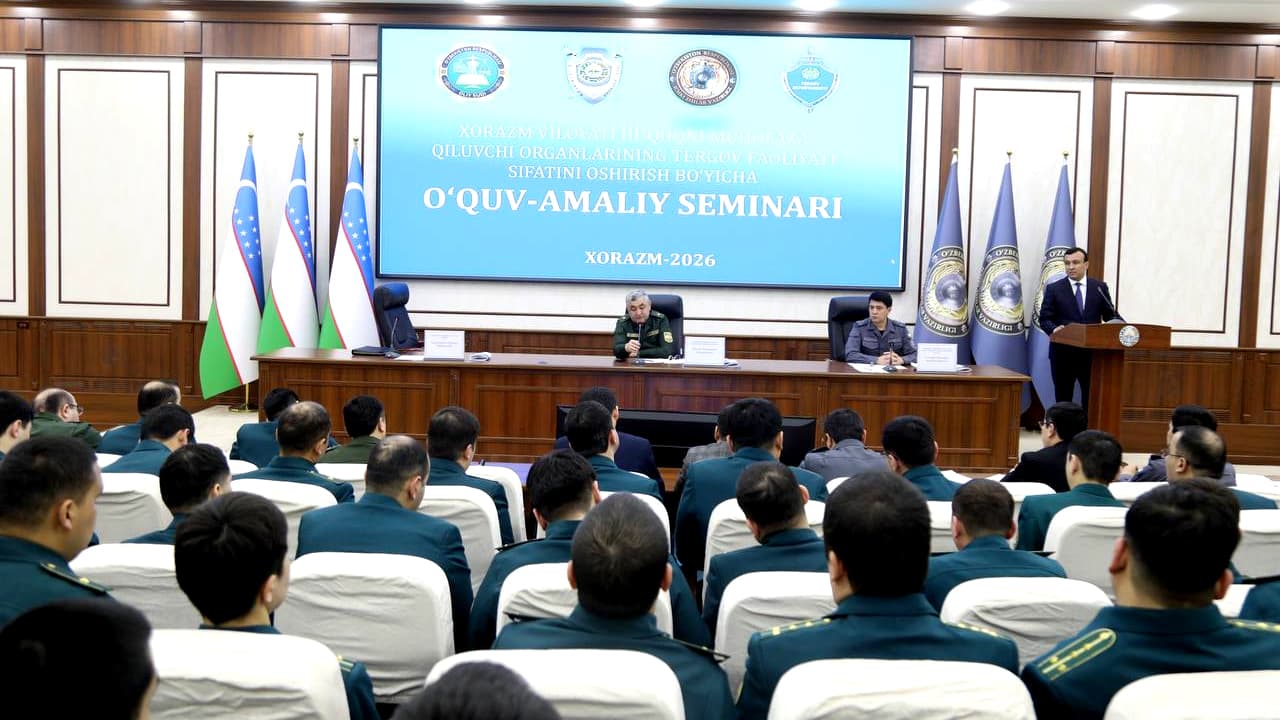 Tergov faoliyatini takomillashtirishga bagʻishlangan oʻquv-amaliy seminar boʻlib oʻtdi