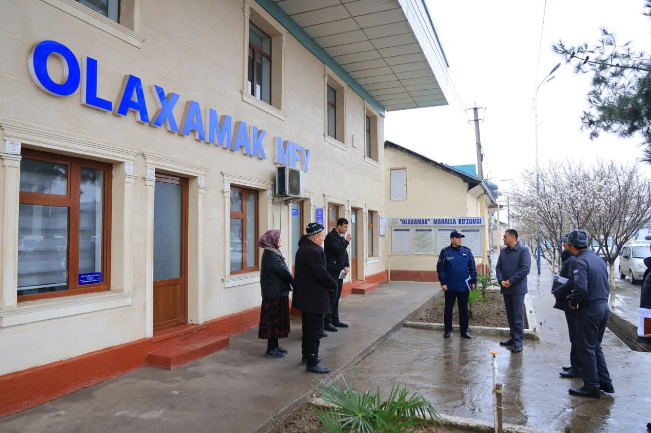 Наманган вилояти Наманган туманида маҳаллаларда жиноятчиликнинг олдини олиш борасида амалга оширилаётган ишлар ўрганилди