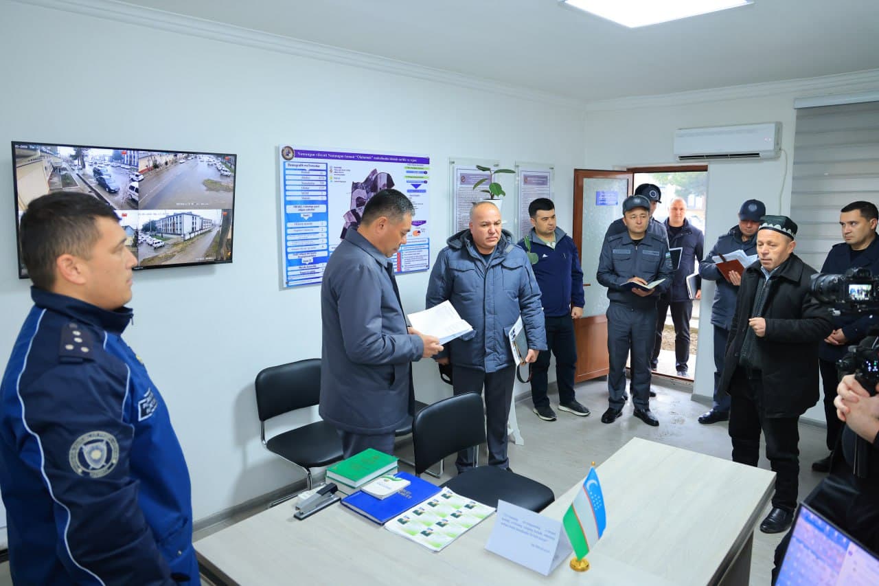 Наманган вилояти Наманган туманида маҳаллаларда жиноятчиликнинг олдини олиш борасида амалга оширилаётган ишлар ўрганилди