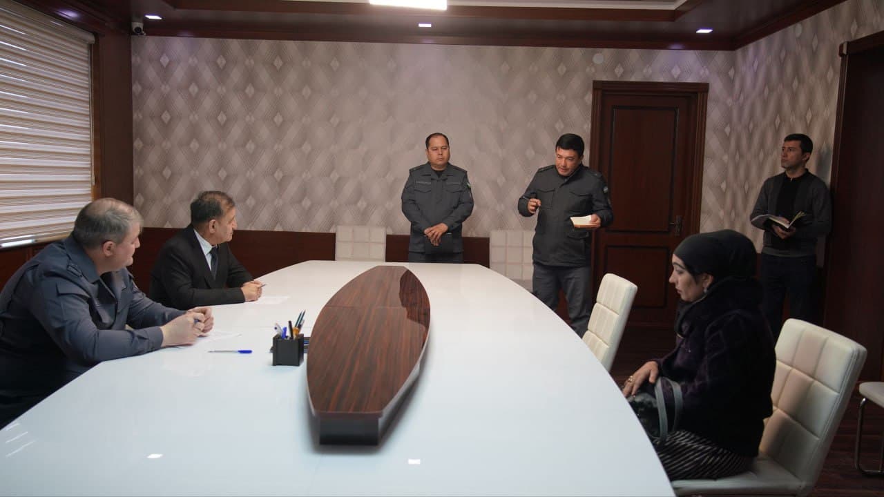 Surxondaryo viloyati IIB boshligʻining Denov tumanida navbatdagi shaxsiy qabuli oʻtkazildi