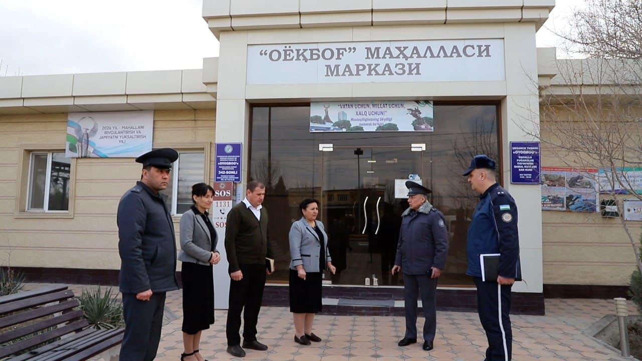 Xorazm viloyati mahallalarida xavfsiz muhit yaratish boʻyicha amaliy ishlar oʻrganildi