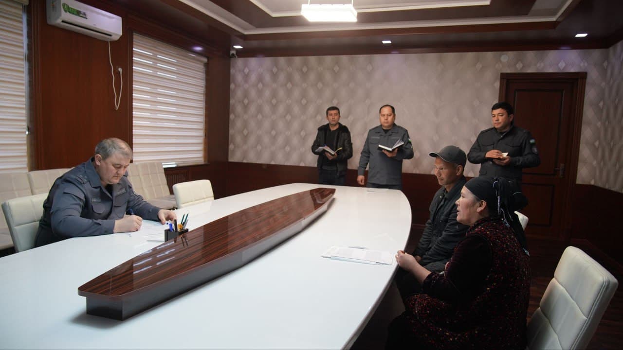 Surxondaryo viloyati IIB boshligʻining Denov tumanida navbatdagi shaxsiy qabuli oʻtkazildi