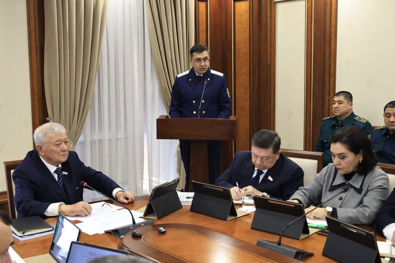 Сенатда Ички ишлар вазирлигининг ахбороти эшитилди