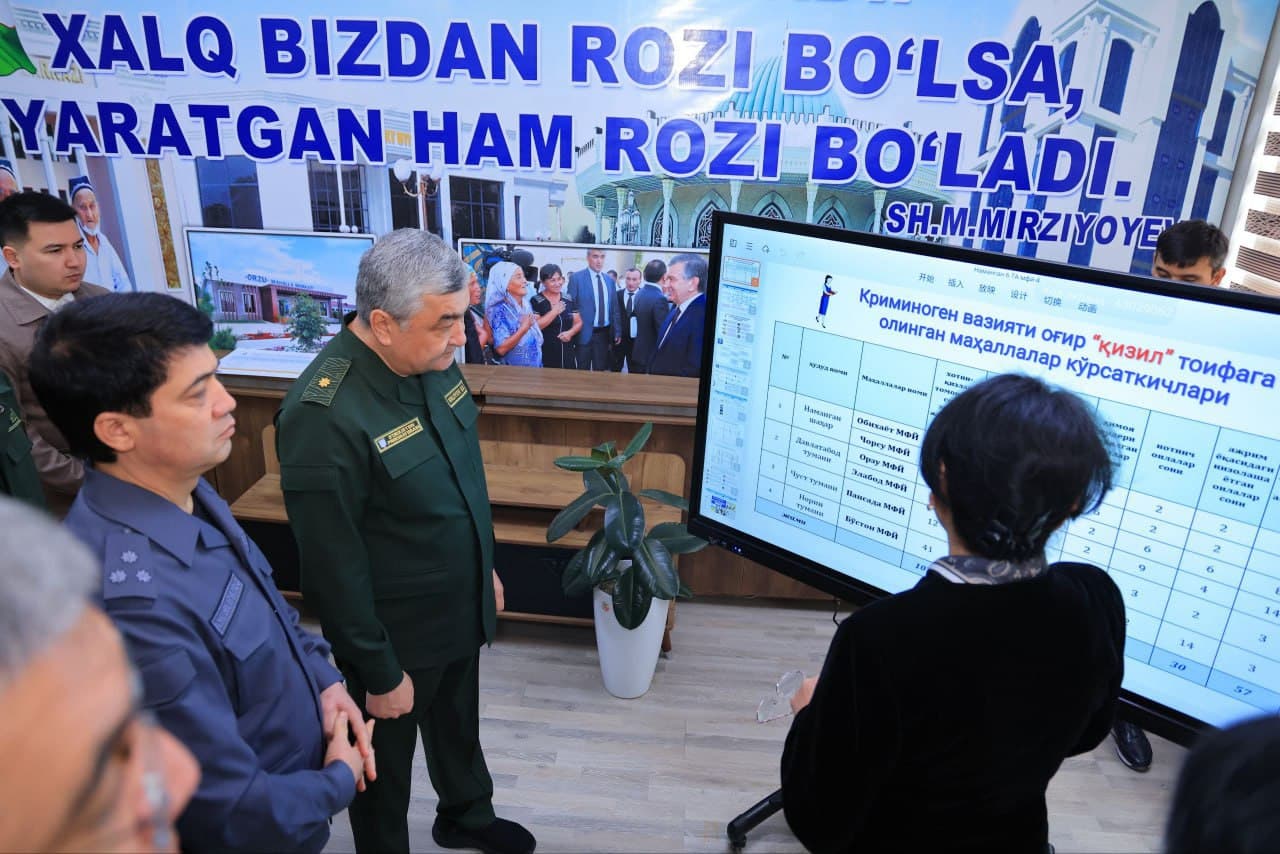 Республика идоралараро мувофиқлаштирувчи штаби томонидан Наманганда ўрганишлар давом этмоқда