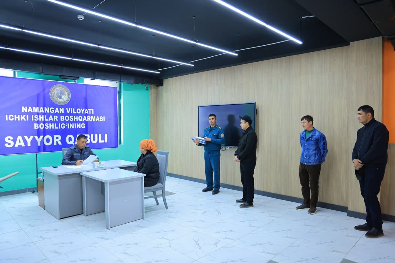 Состоялся выездной прием руководства УВД Наманганской области для жителей Чартакского района