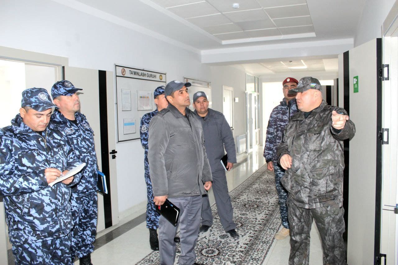 Визит командующего караульными войсками МВД: обсуждены условия службы и состояние воинской дисциплины в Бухаре