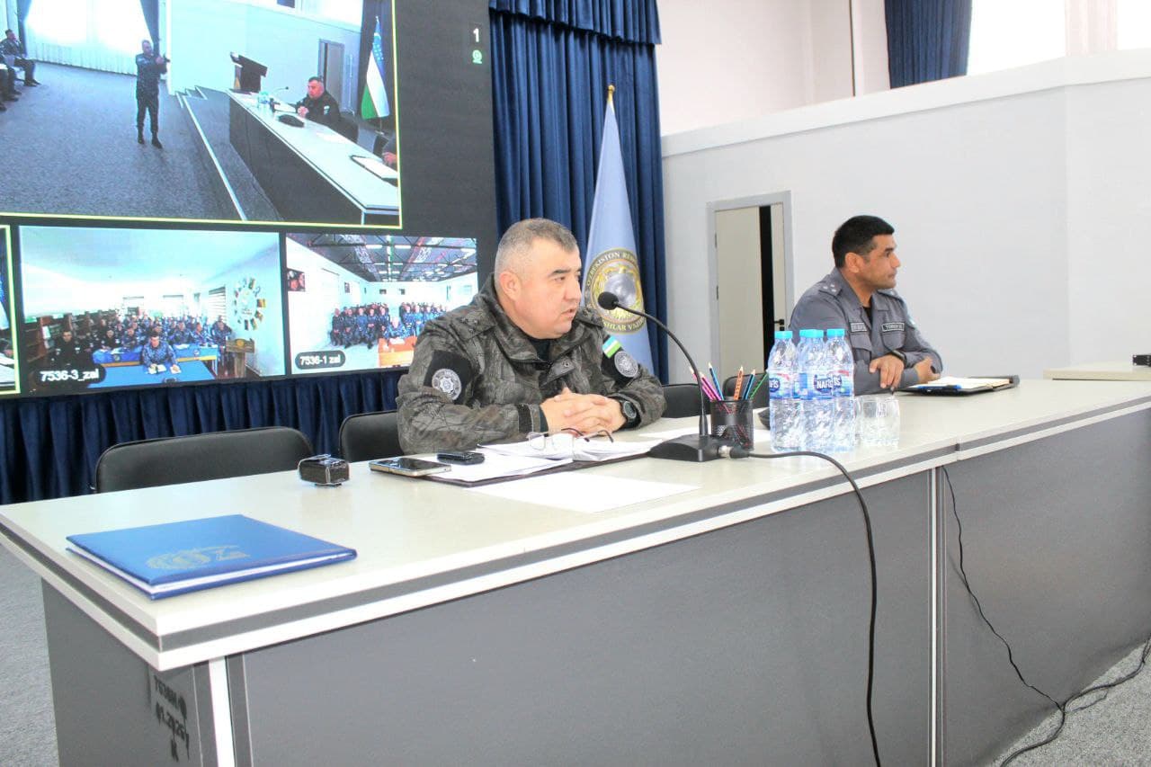 Визит командующего караульными войсками МВД: обсуждены условия службы и состояние воинской дисциплины в Бухаре