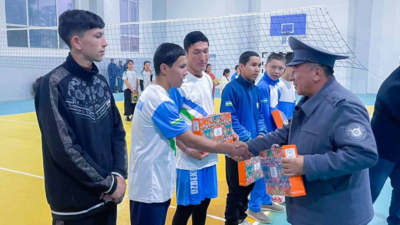 Қашқадарё вилояти Ғузор туманида «Ички ишлар вазири кубоги» учун волейбол мусобақасининг туман босқичи ўтказилди