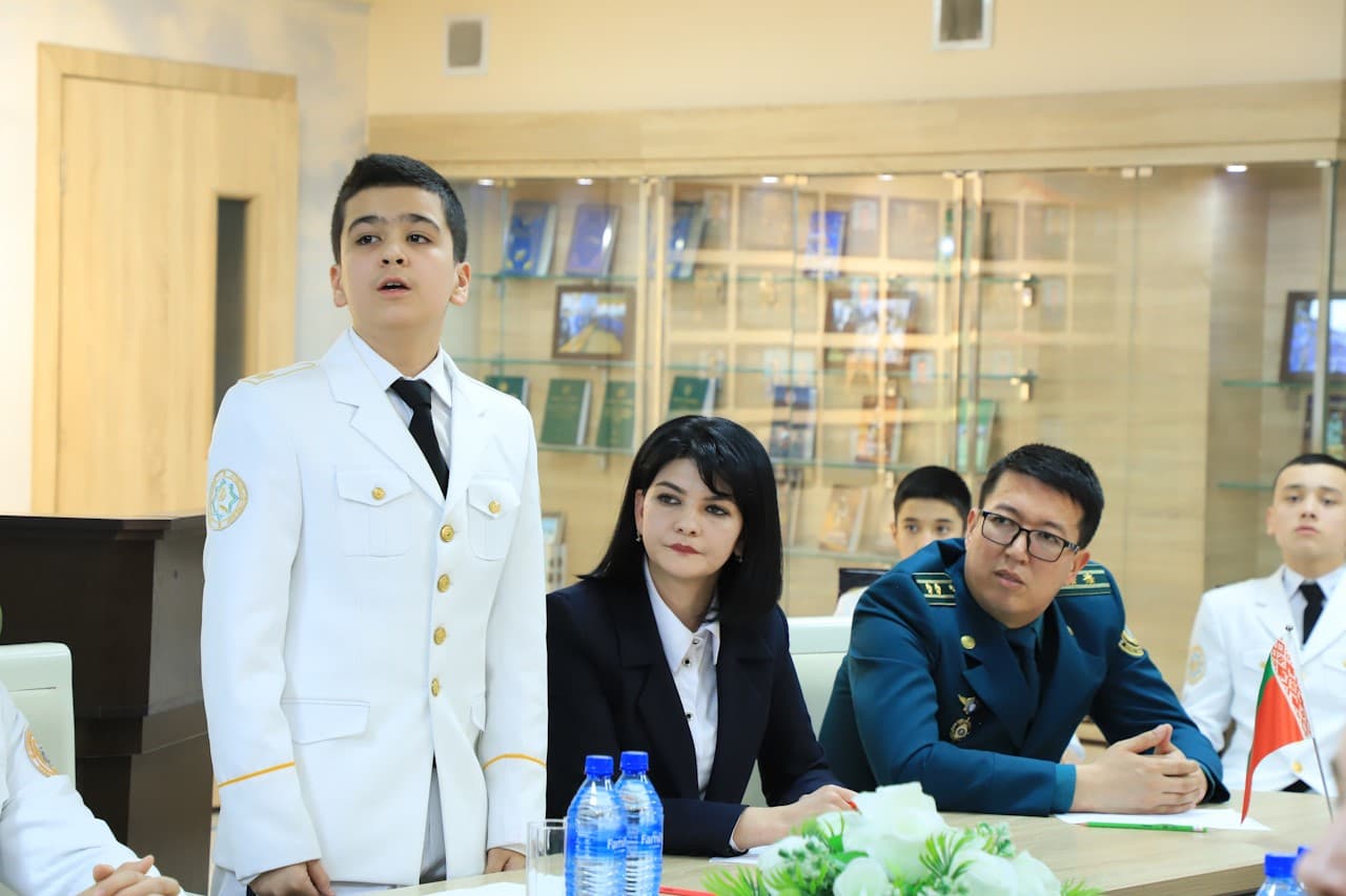 Состоялась видеоконференция с участием учащихся специализированных образовательных учреждений Узбекистана и Беларуси