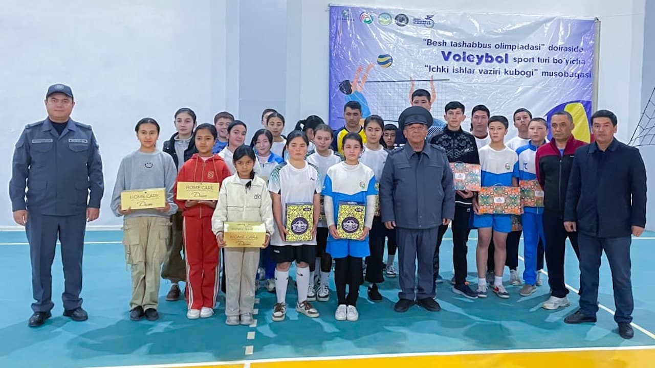 Қашқадарё вилояти Ғузор туманида «Ички ишлар вазири кубоги» учун волейбол мусобақасининг туман босқичи ўтказилди