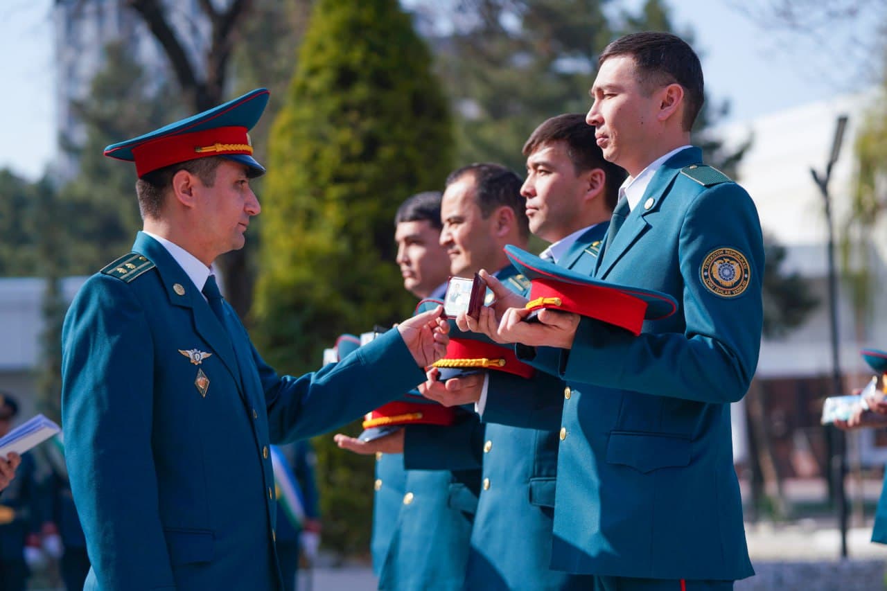 В Министерстве внутренних дел организован строевой смотр с участием личного состава, задействованного в обеспечении общественной безопасности при праздновании всенародного праздника Навруз
