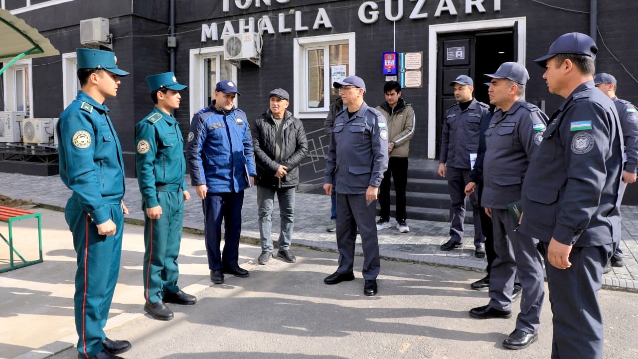 IIV huzuridagi Qoʻriqlash departamenti rahbariyati tomonidan mahallalarda jinoyatchilikning oldini olish boʻyicha amaliy ishlar olib borilmoqda