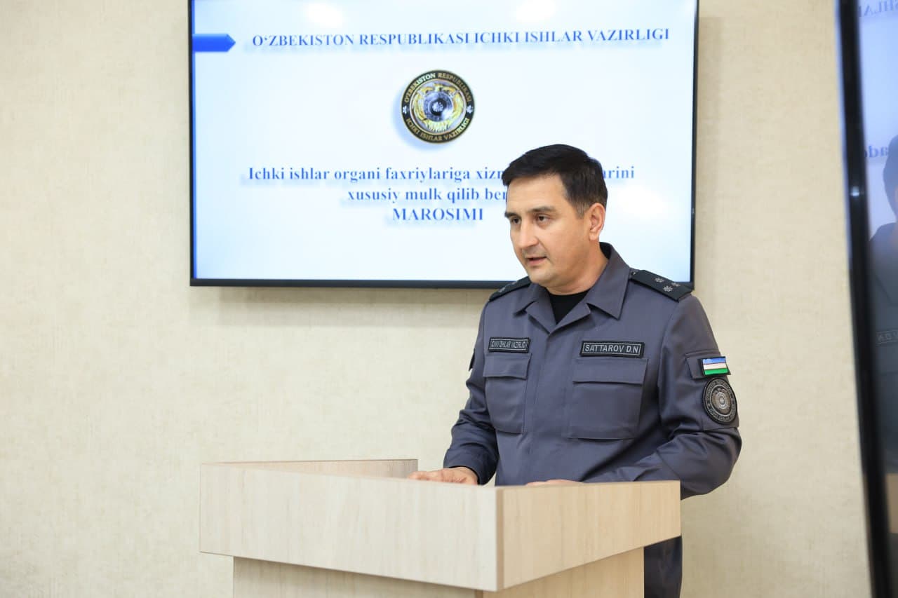 Ichki ishlar organlari faxriylari va pensionerlariga xizmat uy-joylarini bepul xususiylashtirib berish marosimi boʻlib oʻtdi