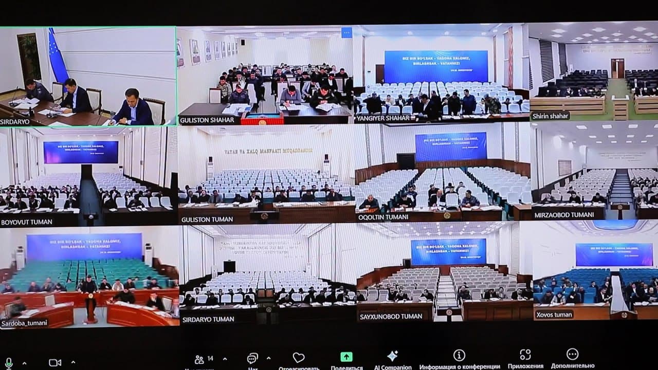 Sirdaryo viloyatida jinoyatchilikning oldini olish va xavfsizlikni taʼminlash masalalari muhokama qilindi