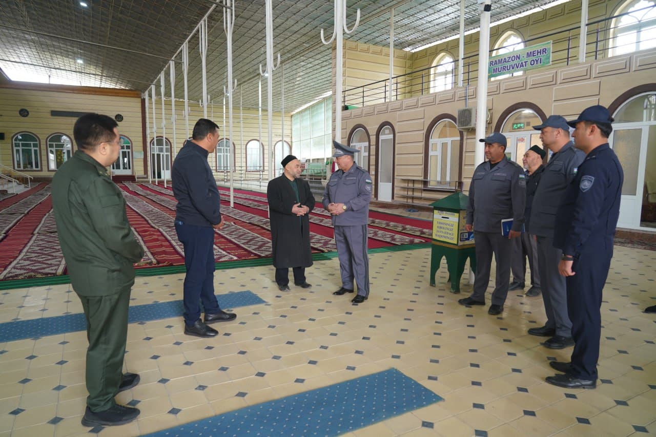 ИИВ раҳбарияти томонидан Наманган вилоятида Наврўз умумхалқ байрами ҳамда Рамазон Ҳайити байрамлари хавфсиз ўтказиш масалалари ўрганилди